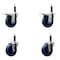 Service Caster 4'' Solid Poly Swivel 3/4'' Expanding Stem Caster Set 2 Total Lock Brakes, 4PK SCC-EXTTL20S414-SPUS-2-S-2-34 - alternate 1